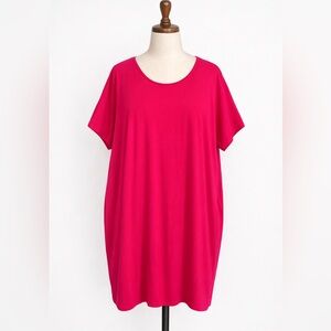 Catherines Fuchsia Short Sleeve Sleep Gown Nightshirt Size 5X